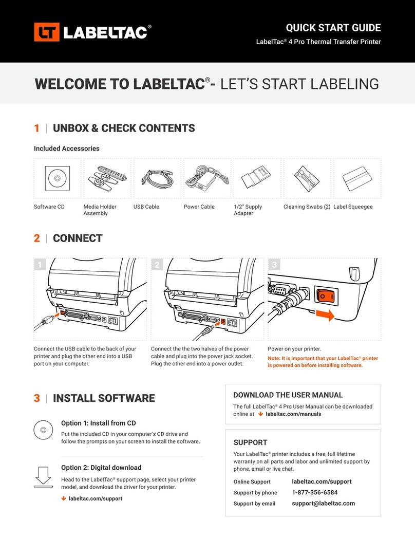 LabelTac 4 Pro quick start guide