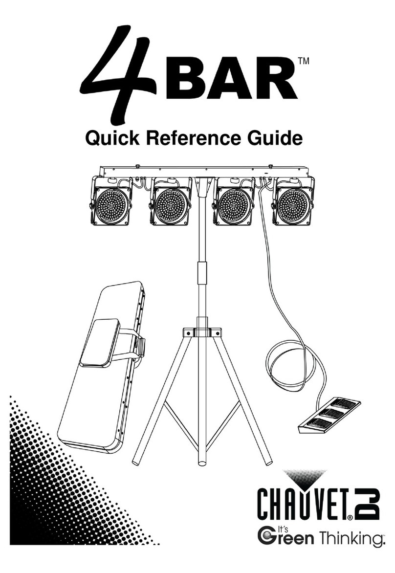 Chauvet DJ 4BAR Flex T USB Quick reference guide