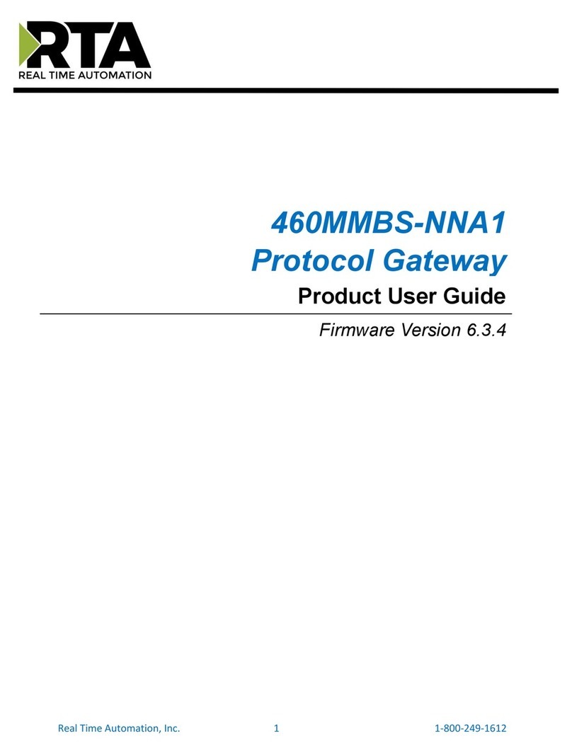 RTA 460MMBS-NNA1 Product user guide