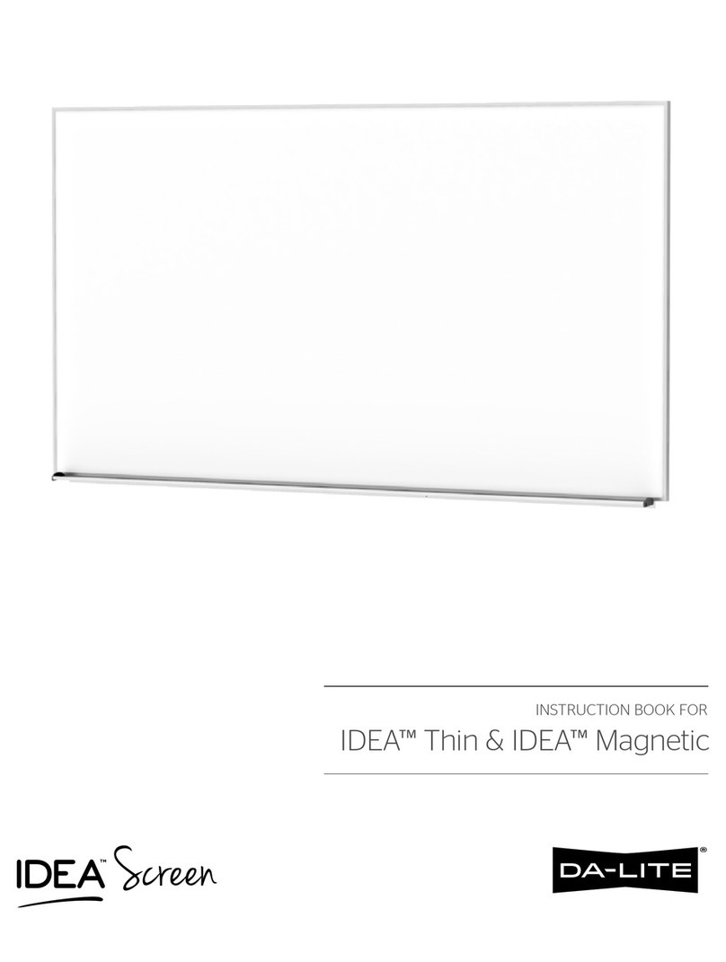 Da-Lite IDEA Thin Instruction book