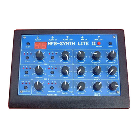 MFB SYNTH LITE II Operator's manual