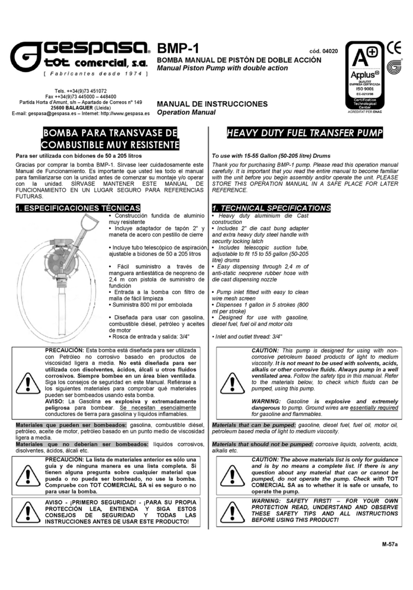 Gespasa BMP-1 Operation manual