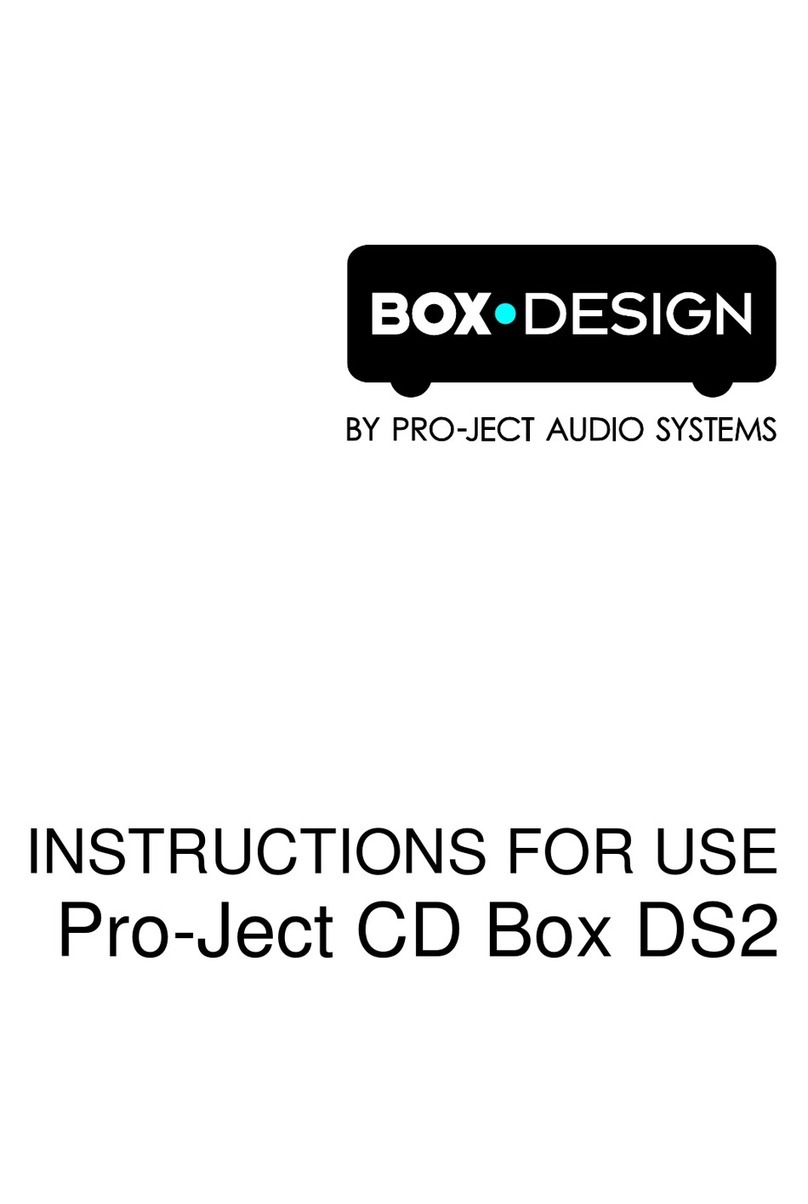 Pro-Ject Audio Systems CD Box DS2 User manual