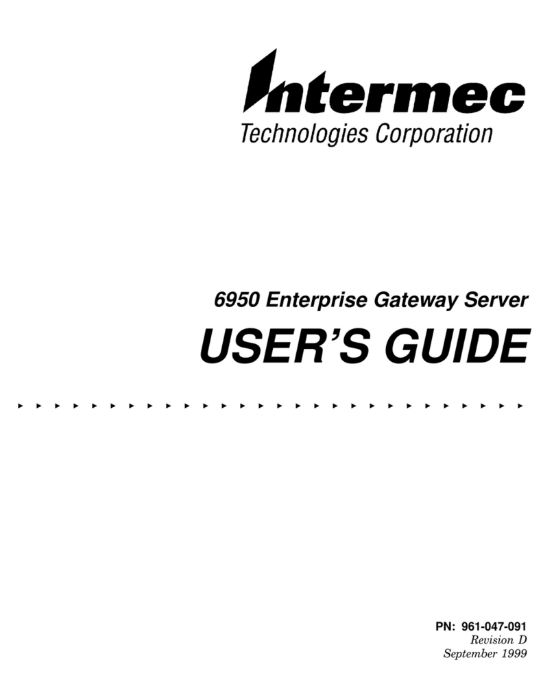 Intermec 6950 EGS User manual