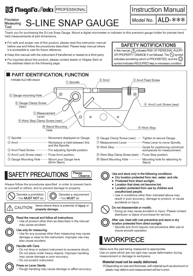 Niigata seiki ALD Series User manual