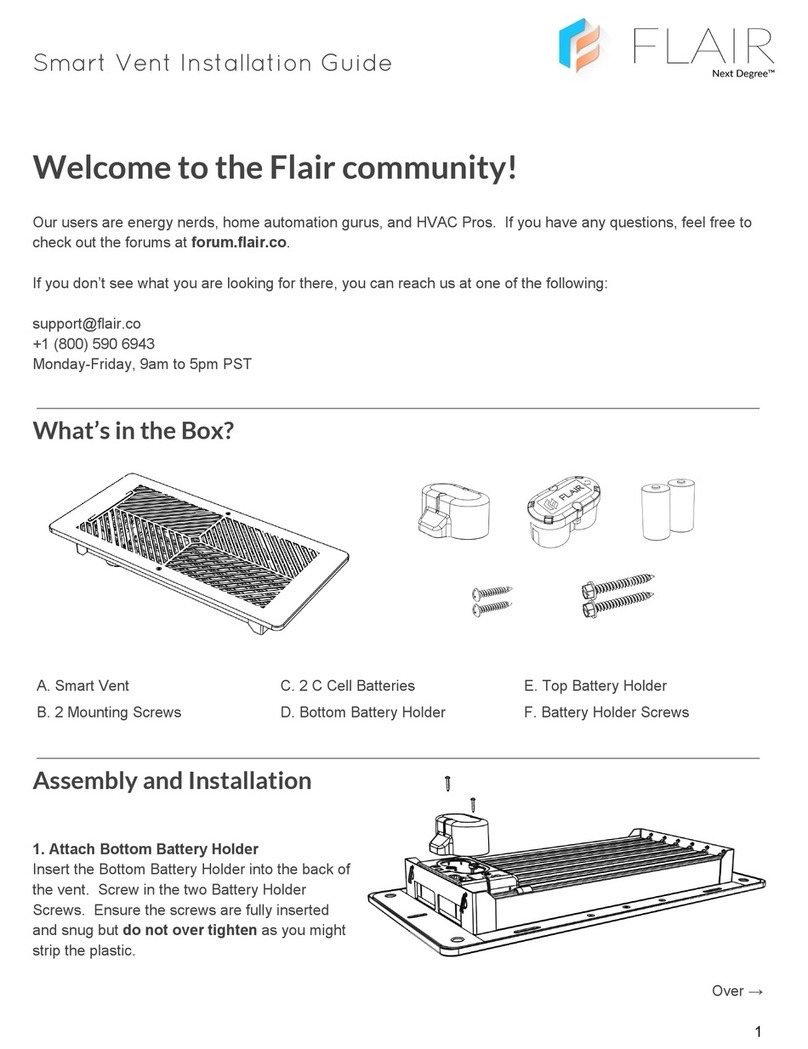 Flair Smart Vent installation guide