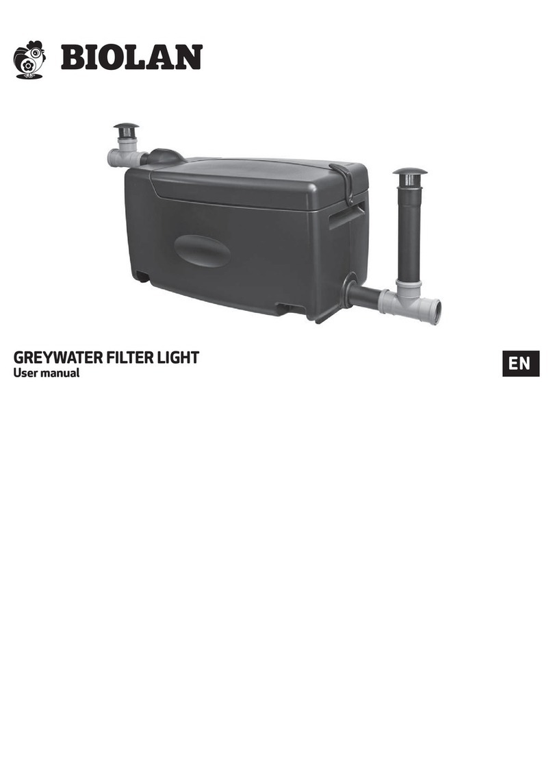 BIOLAN GREYWATER FILTER LIGHT user manual