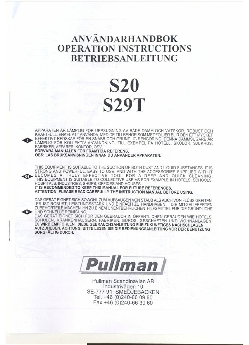 Pullman S20 User manual