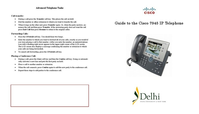 Cisco 7945 Series User manual Cisco 7945 Series User manual