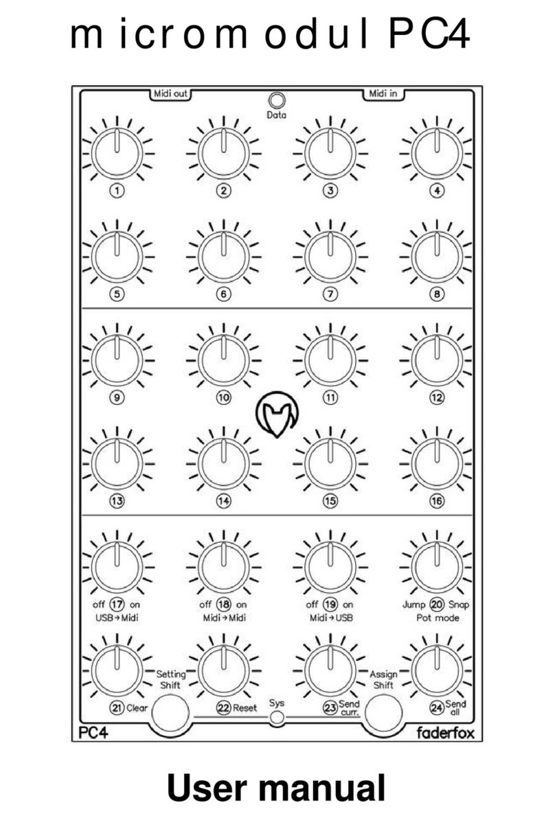 Faderfox micromodul PC4 user manual