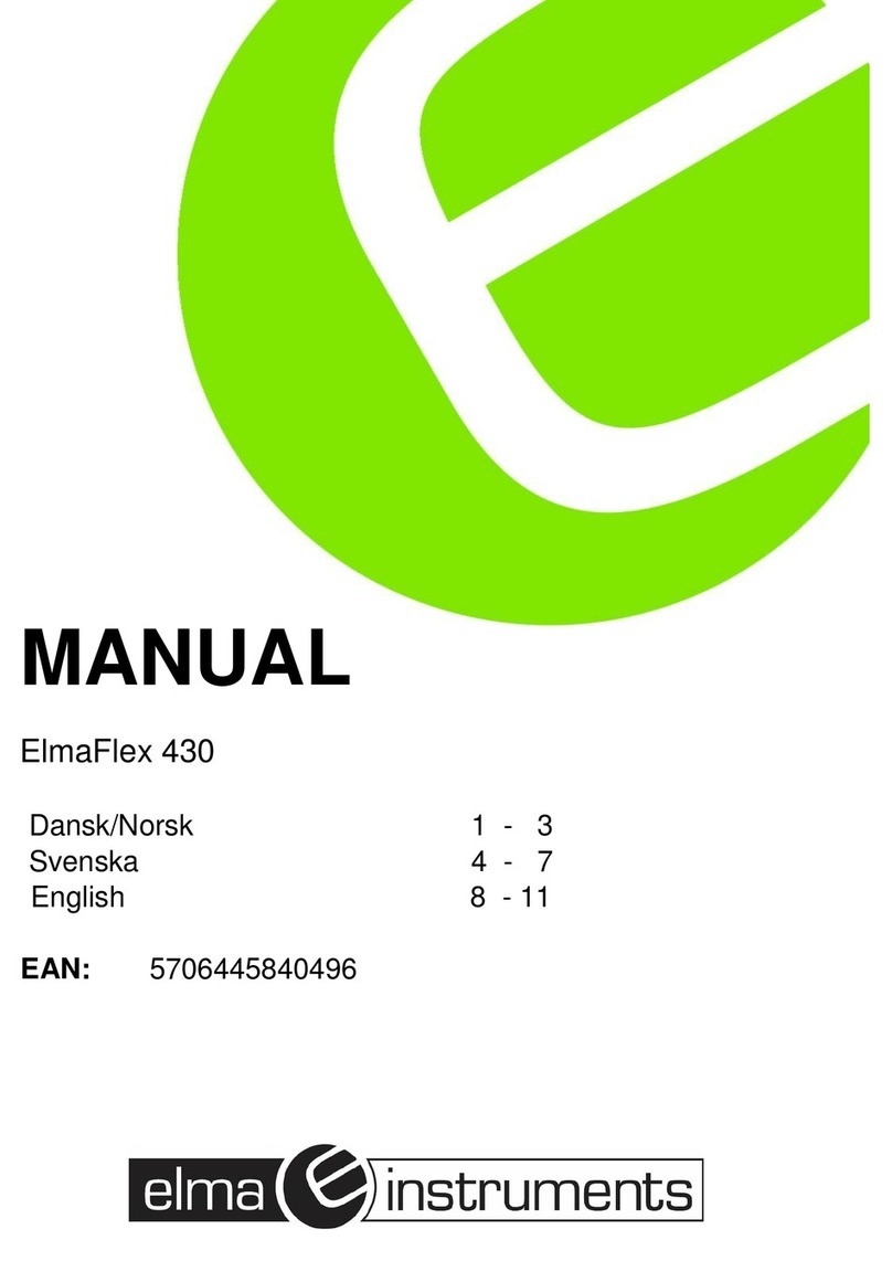 Elma Instruments ElmaFlex 430 User manual