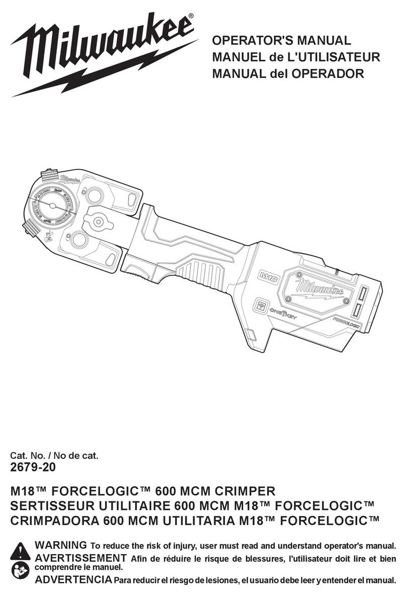 Milwaukee M18 FORCELOGIC 2679-20 Operator's manual