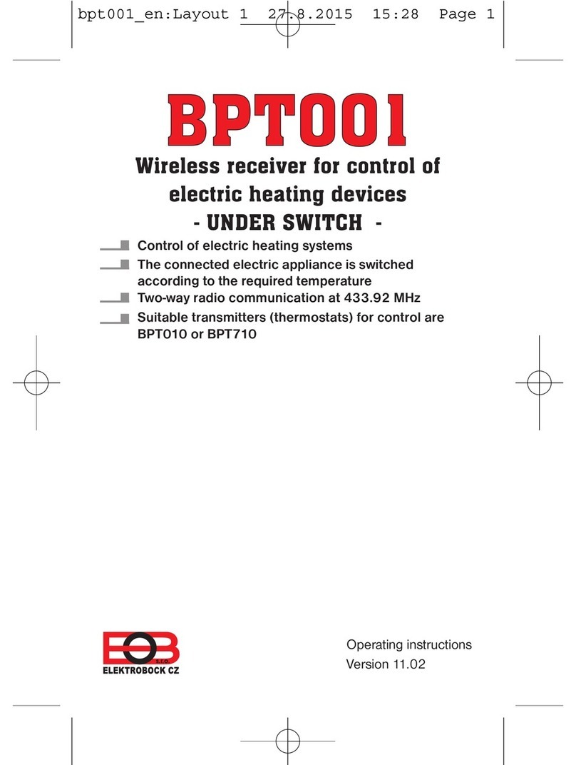 ELEKTROBOCK BPT001 operating instructions