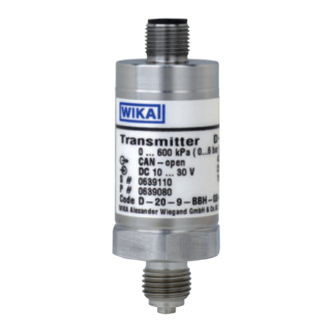 WIKA D-20-9 User manual
