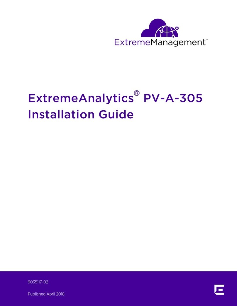 Extreme Networks ExtremeAnalytics PV-A-305 Installation guides