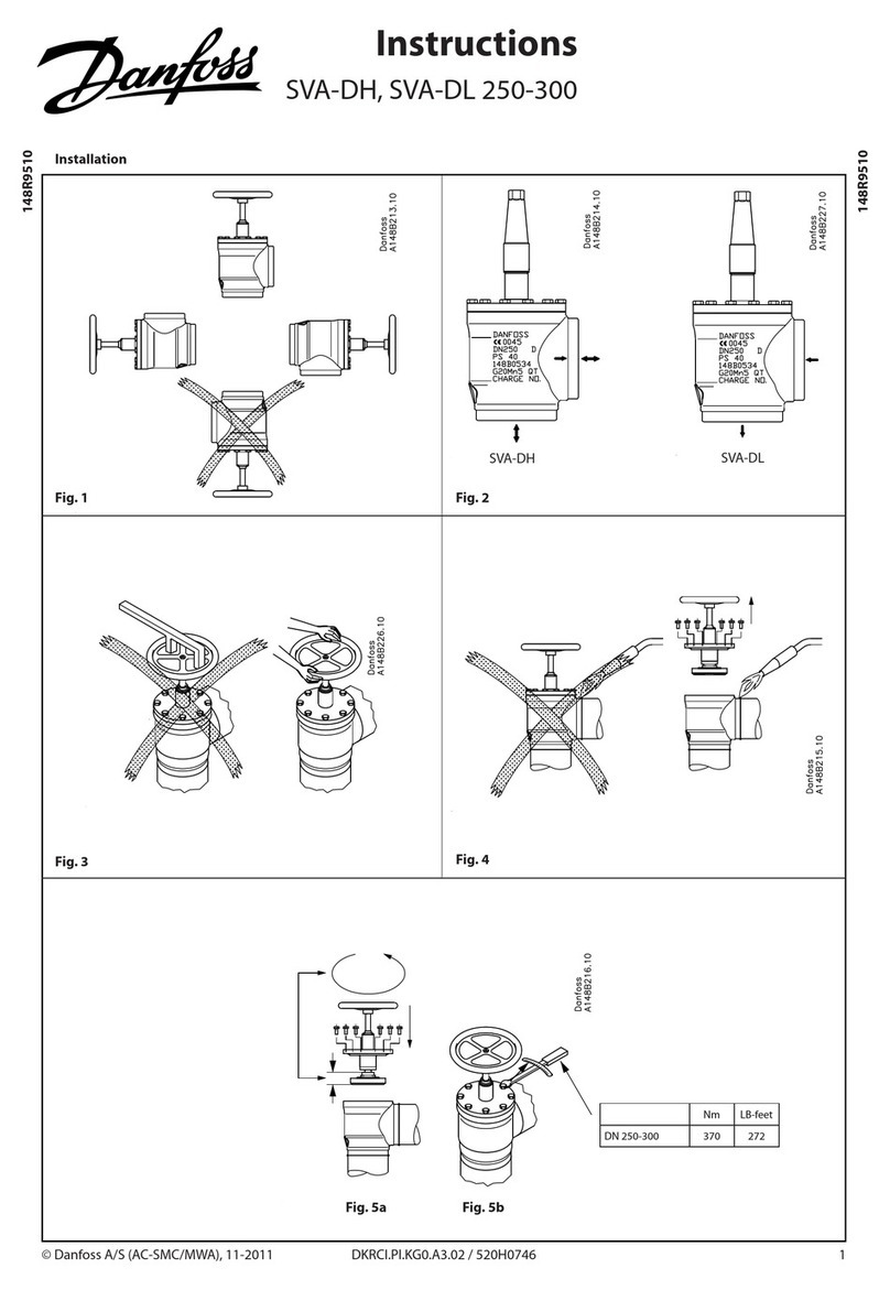 Danfoss SVA-DH Instructions for use