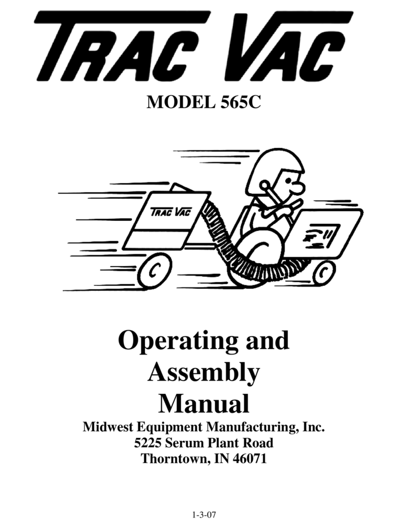 Trac Vac 565C Operating and assembly manual