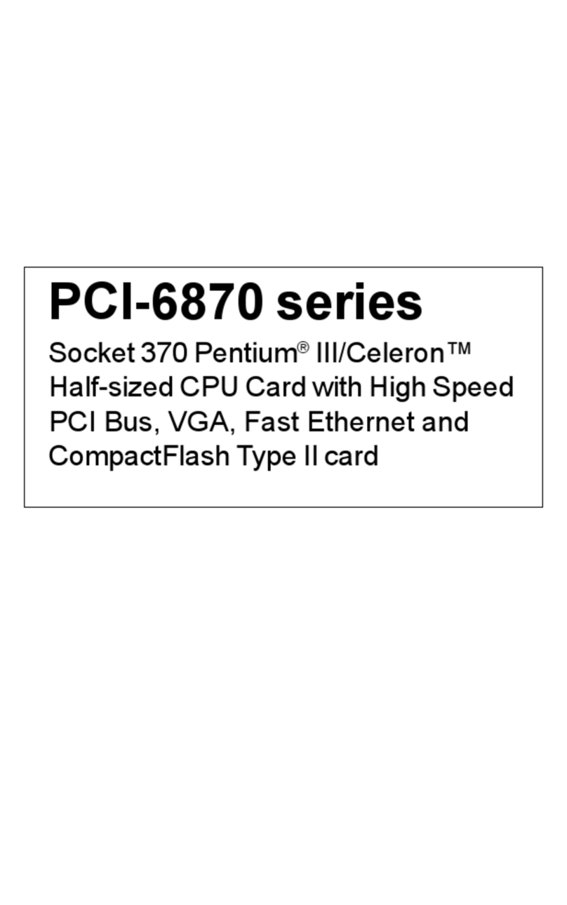 Advantech PCI-6870 Series User manual