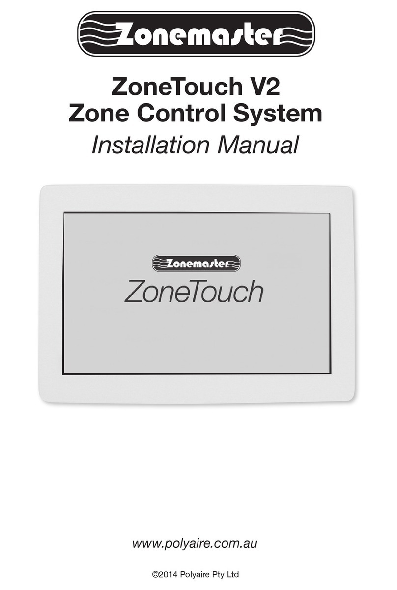 Polyaire Zonemaster ZoneTouch V2 User manual