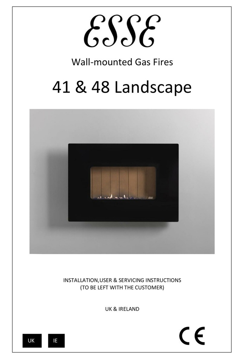 Esse 41 Landscape Installation, user & servicing instructions