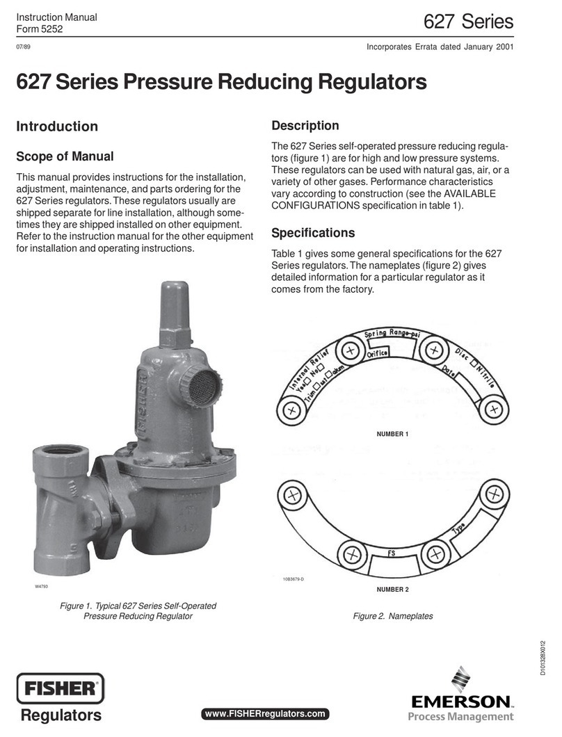 Emerson Fisher 627 Series instruction manual