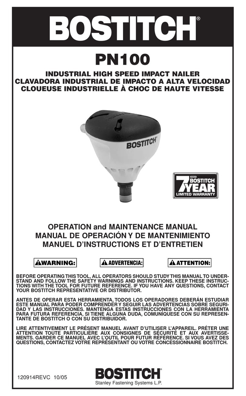 Bostitch PN100 User manual