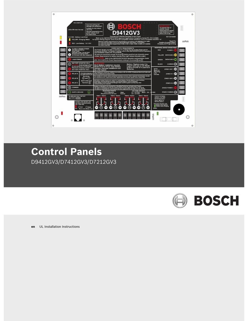 Bosch D9412GV3 User manual