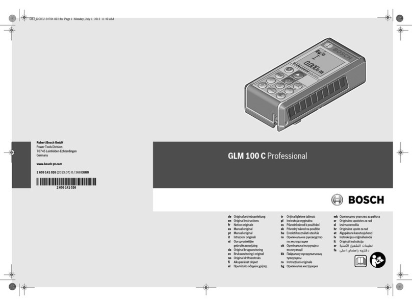 Bosch GLM 100 C Professional User manual