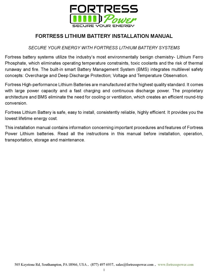 Fortress Power LFP-10 User manual