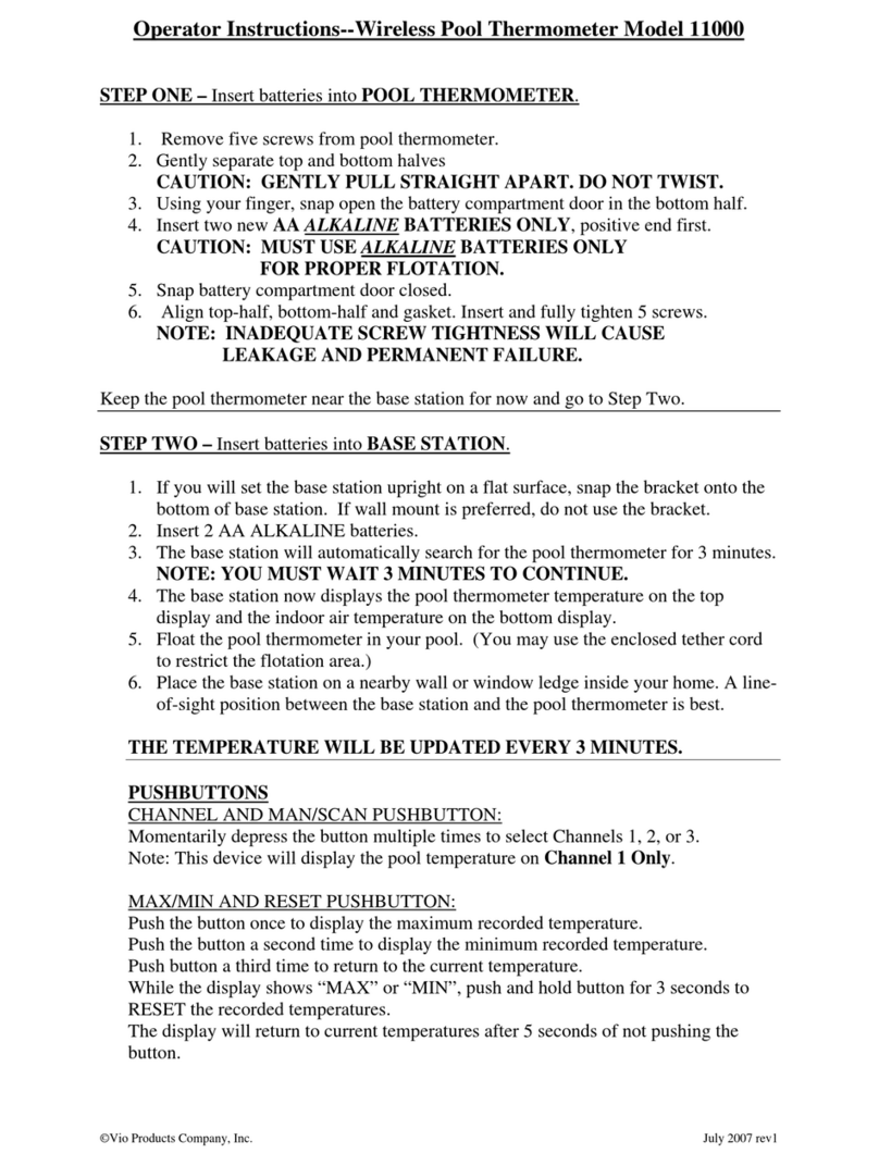 VIO 11000 operating instructions