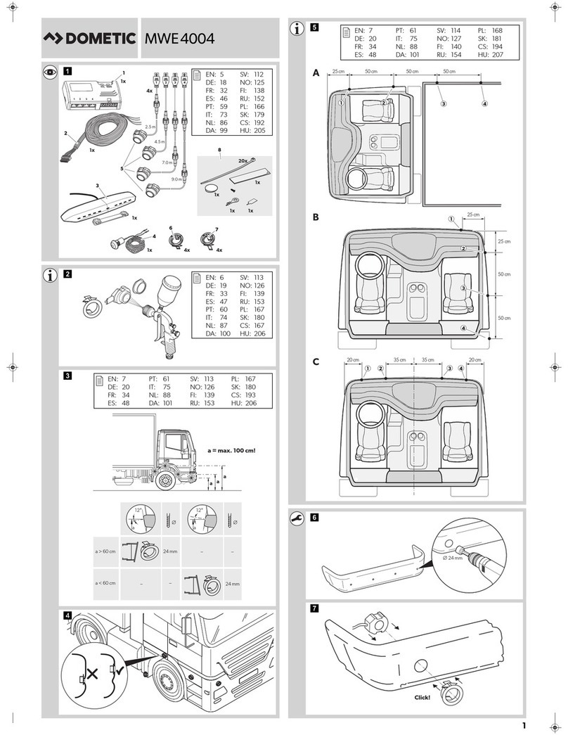 Dometic MagicWatch MWE 4004 Installation and operating manual