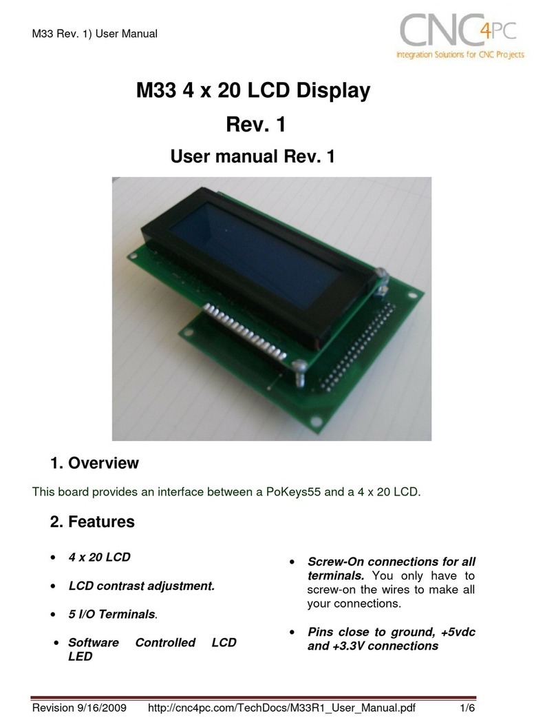 CNC M33 user manual