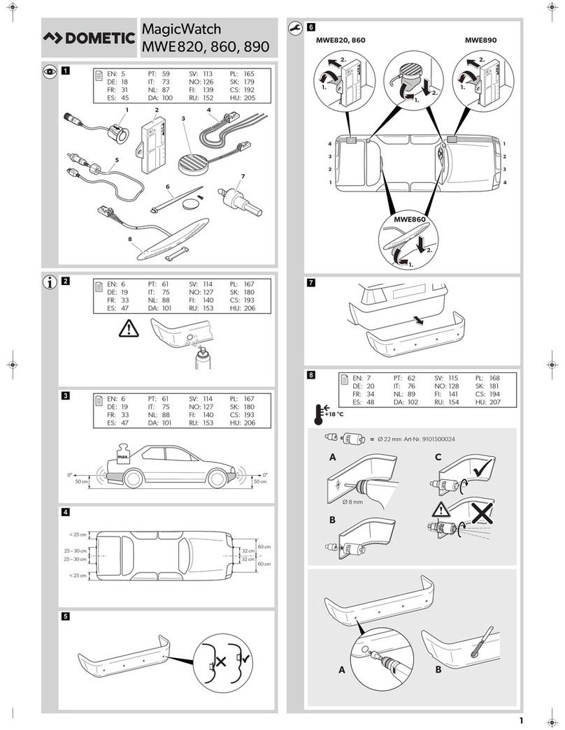 Dometic MAGICWATCH MWE820 User manual