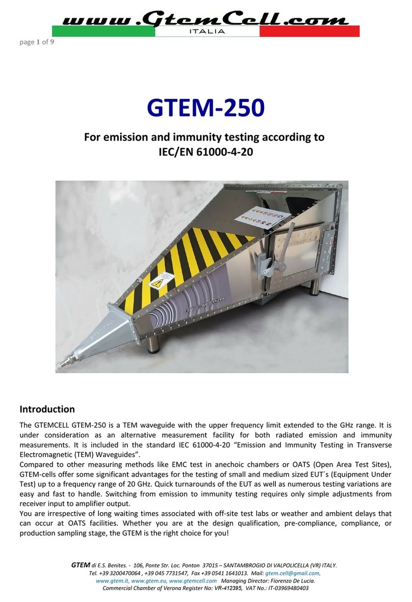 GTemCell GTEM-250 manual