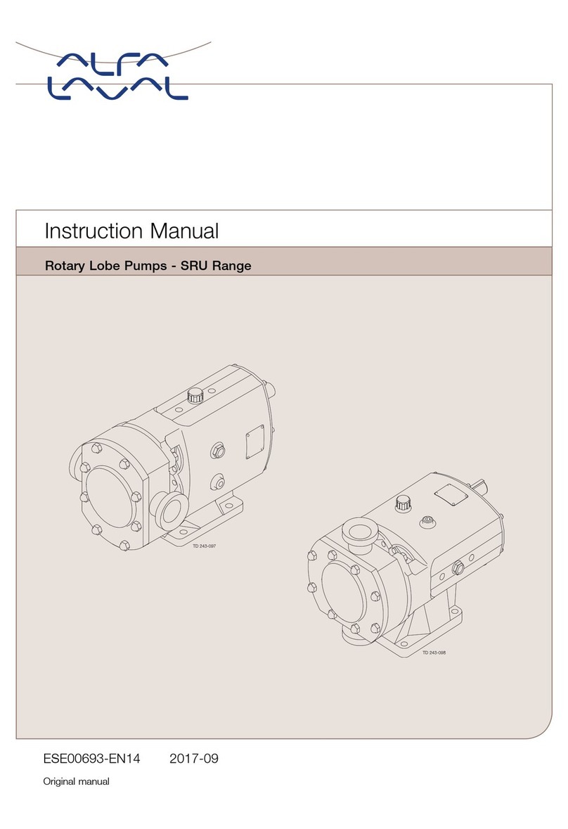 Alfalaval SRU series instruction manual