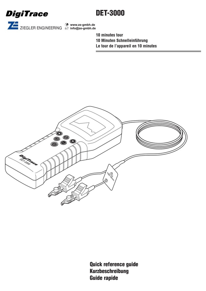 DigiTrace DET-3000 User manual