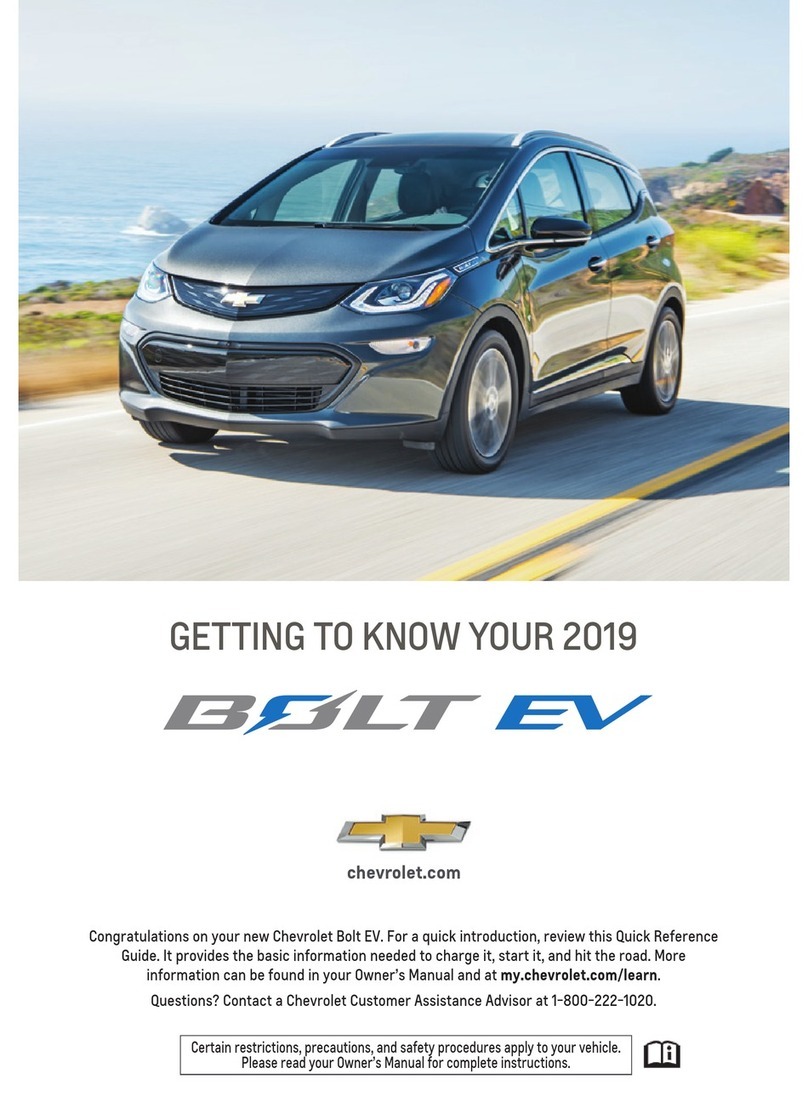 Chevrolet BOLT EV 2019 Assembly instructions