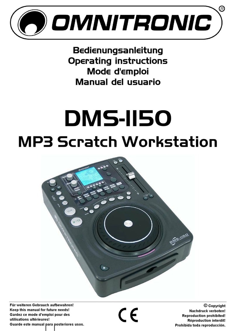 Omnitronic DMS-1150 operating instructions