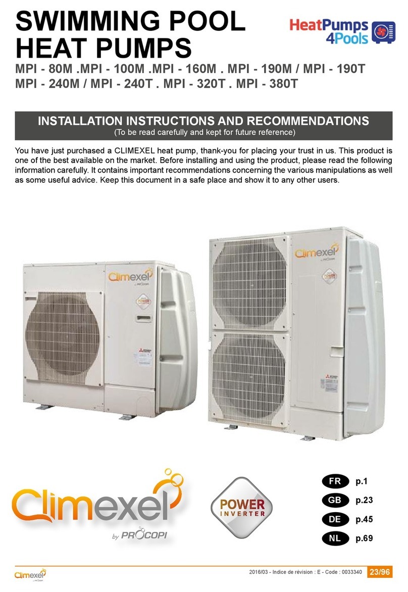 ClimExel M.P.I.-100M installation instructions