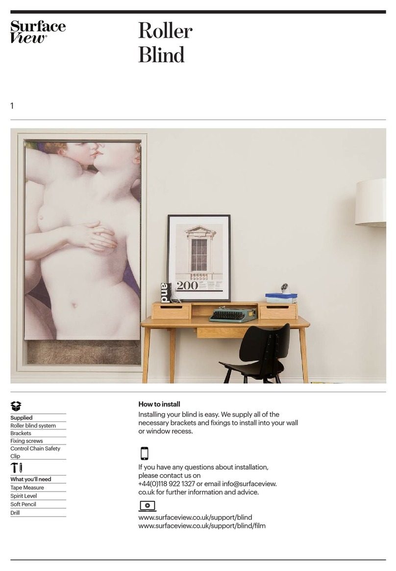 SurfaceView Roller Blind installation guide