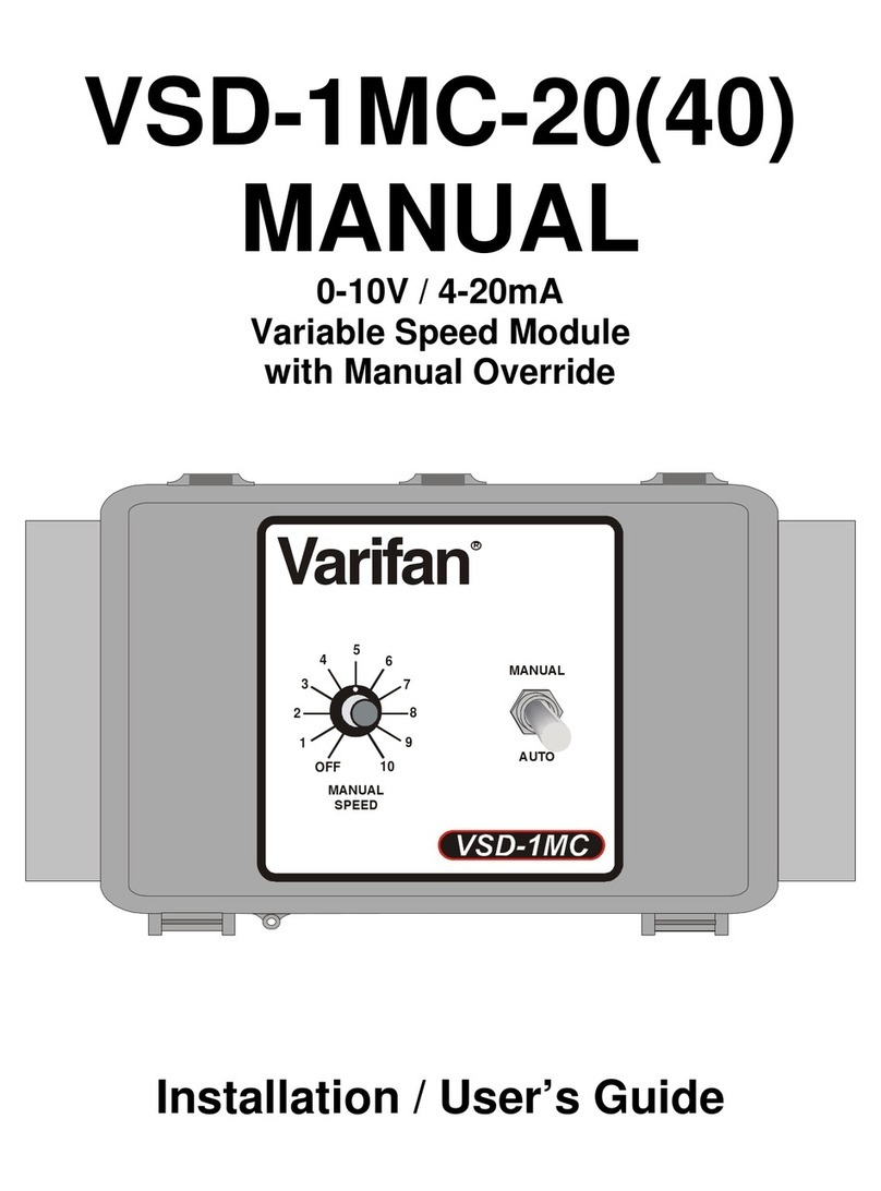 Varifan VSD-1MC-20 manual
