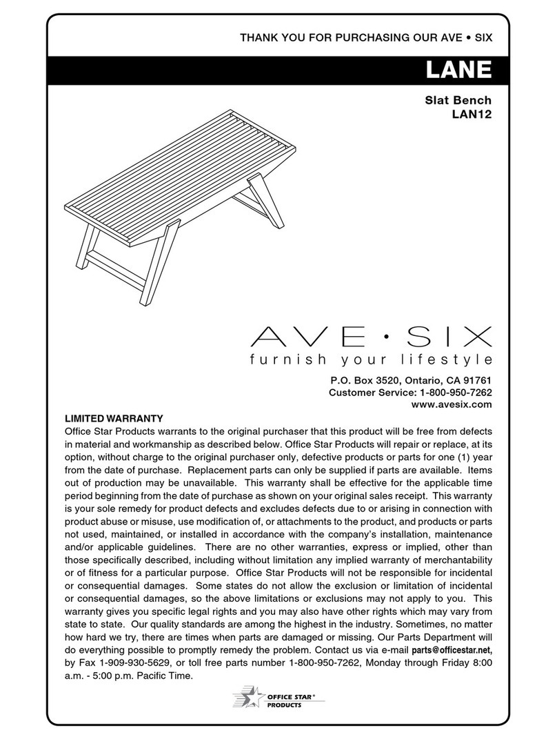 Ave Six LANE LAN12 Assembly instructions