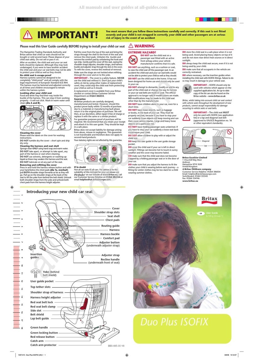Britax Duo Plus ISOFIX User manual
