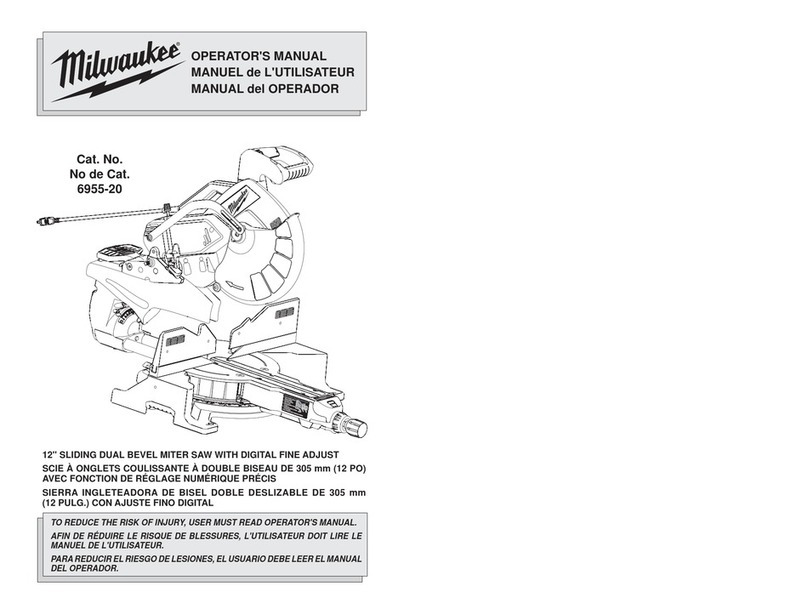 Milwaukee 6955-20 Operator's manual