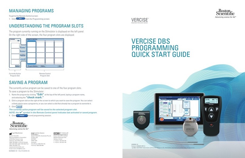 Boston Scientific Vercise 92290361-01 User manual Boston Scientific Vercise 92290361-01 User manual