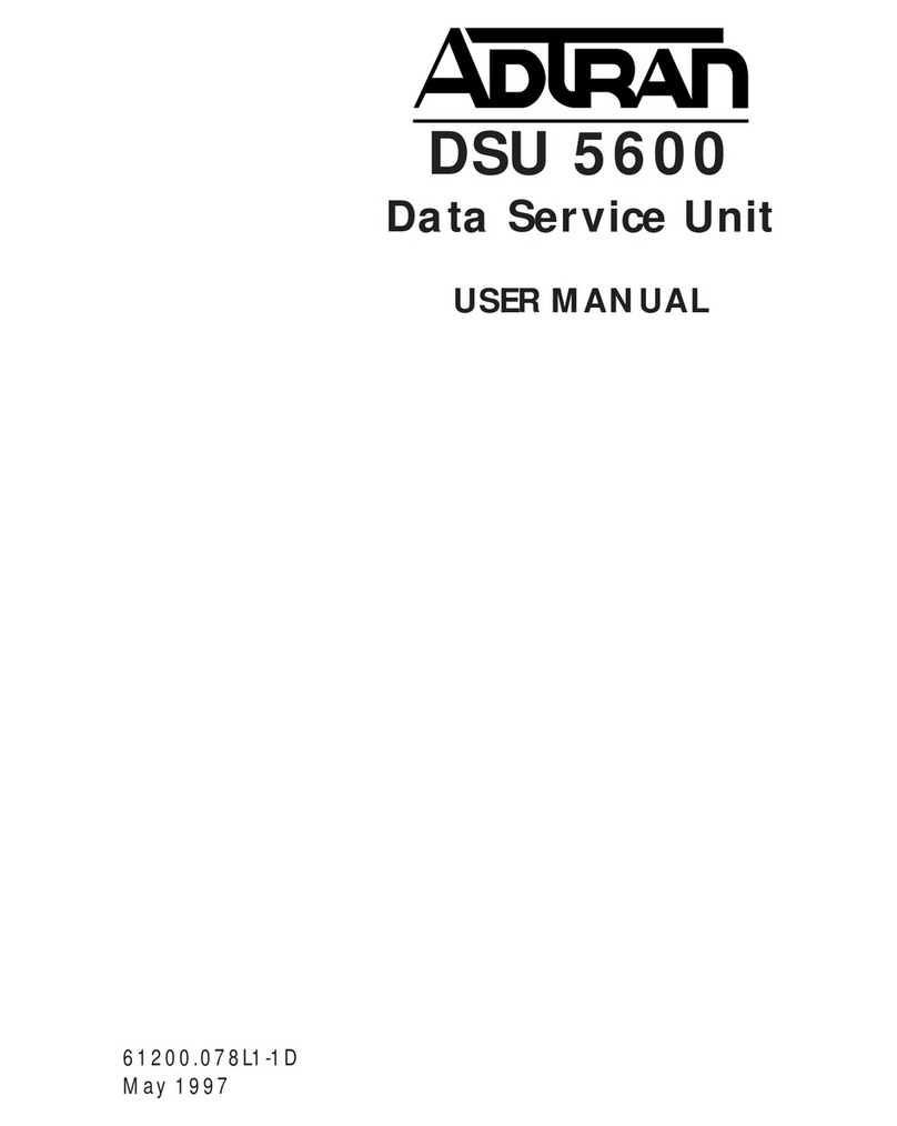 ADTRAN DSU 5600 User manual