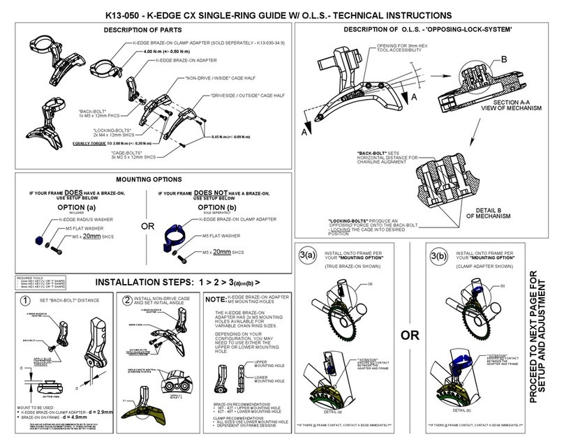 K-Edge K13-050 User manual