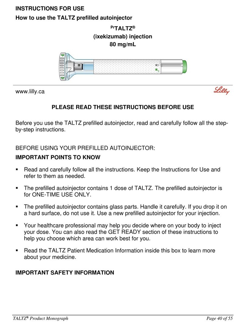 Lilly PrTALTZ User manual