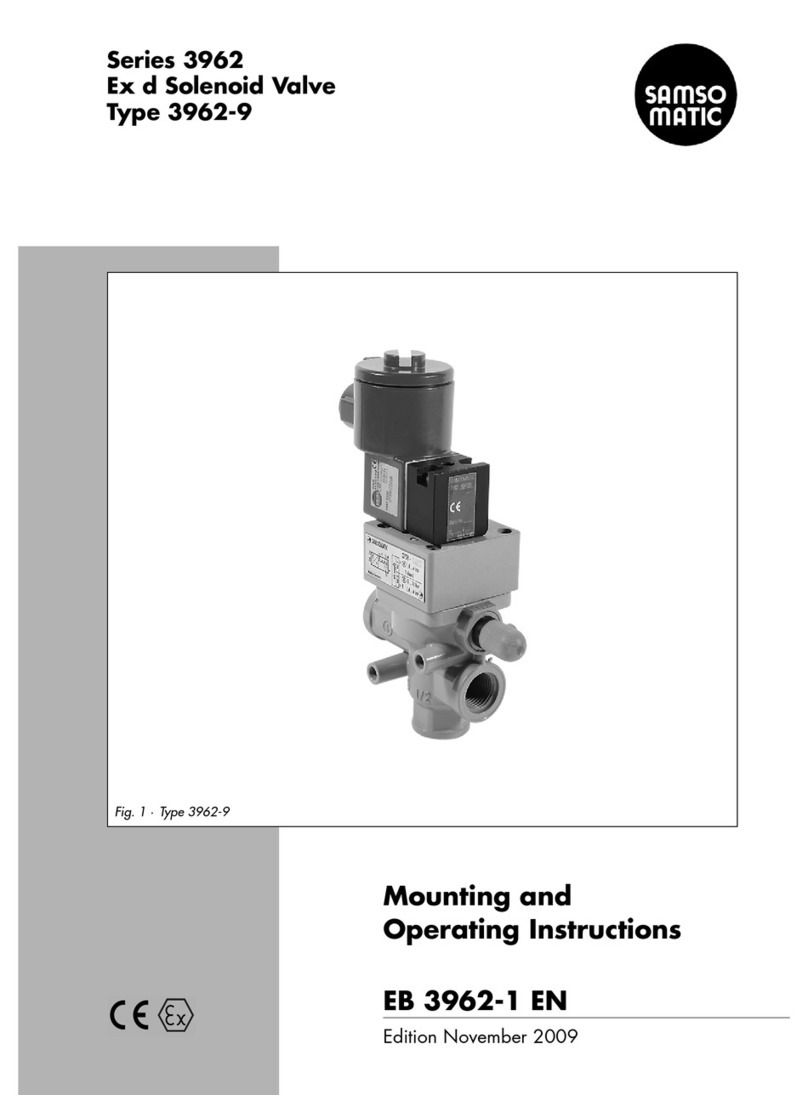 Samsomatic 3962-9 Mounting and operating instructions