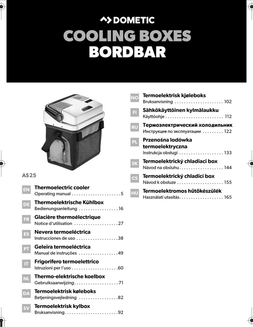 Dometic BORDBAR AS25 User manual